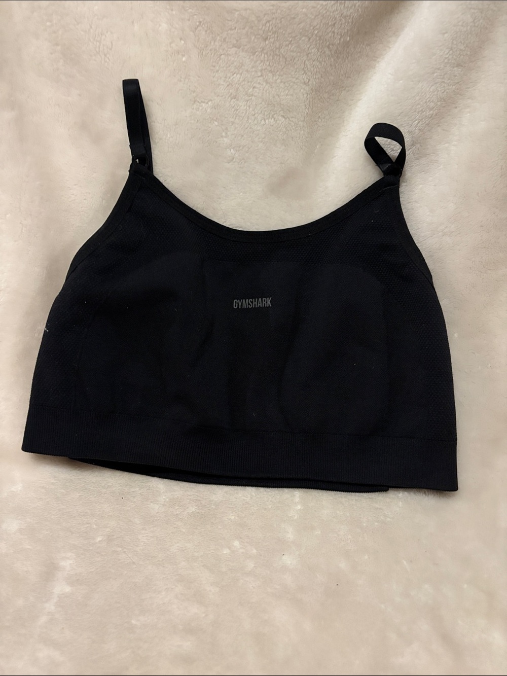 Gymshark Black Seamless Support Crop Top